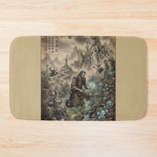 Item preview, The Alchemist's Wild Garden Sumi-e Ink Wash designed and sold by DuckOddity.