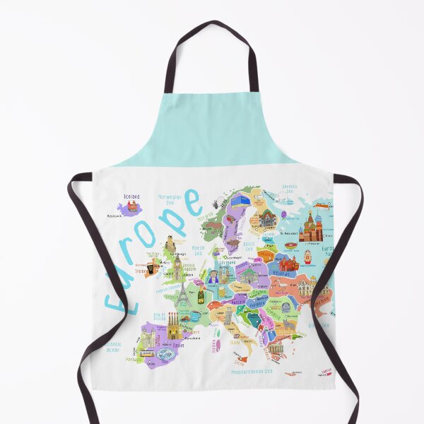Item preview, Europe Educational Map Illustration By Artist Carla Daly designed and sold by Carla Daly.