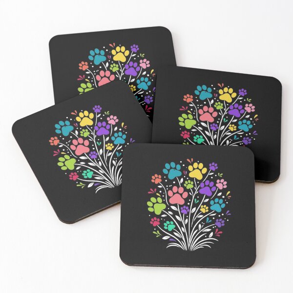 Item preview, Paw Print Flowers Bouquet - Colorful Cute Pet Lover Gift designed and sold by haitrieuic96.
