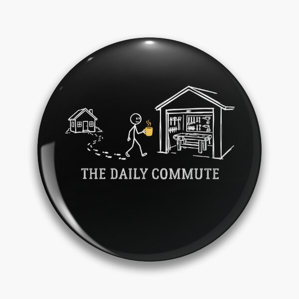 Item preview, The Daily Commute Funny Handyman woodworking  designed and sold by studio-ssaam.