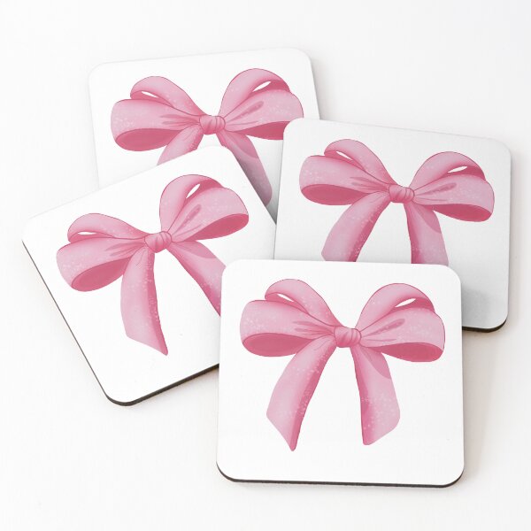Item preview, Cute Pink Coquette Ribbon Bow Whimsical Illustration designed and sold by StoriesInGrain.