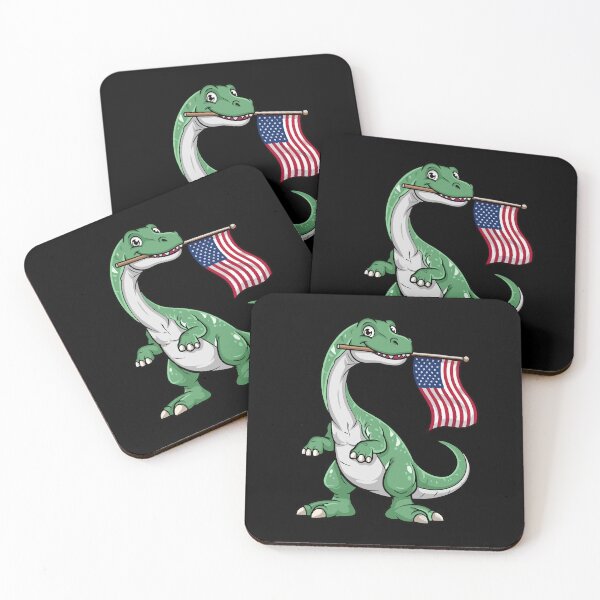 Item preview, Brontosaurus USA Flag Kids 4th Of July America Dinosaur designed and sold by DSWShirts.