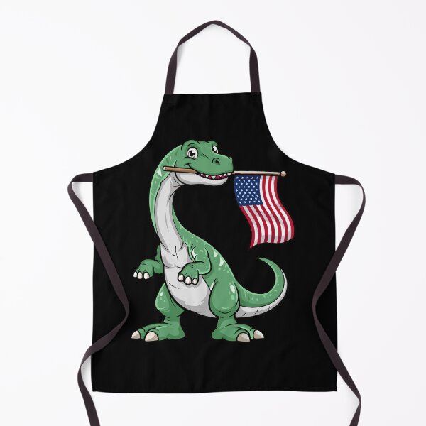 Item preview, Brontosaurus USA Flag Kids 4th Of July America Dinosaur designed and sold by DSWShirts.
