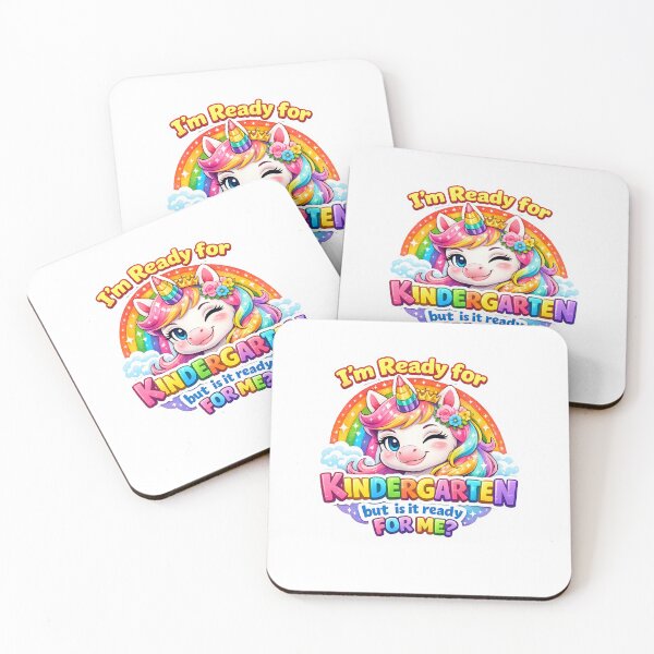Item preview, I'm Ready for Kindergarten Unicorn First Day of School Girls designed and sold by clothesy7.