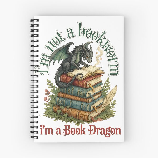Item preview, Book Dragon - Funny Reading Lover Design designed and sold by DreamCloths12.