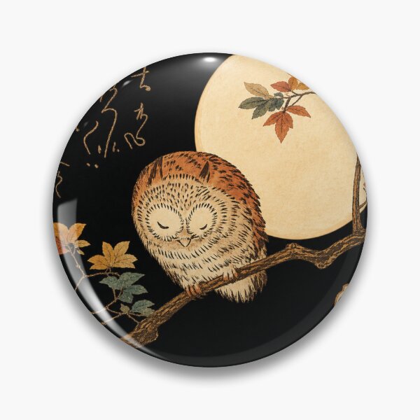 Item preview, Owl Wall Art Japanese Woodblock Sleeping Owl Nature Lovers designed and sold by RickE.