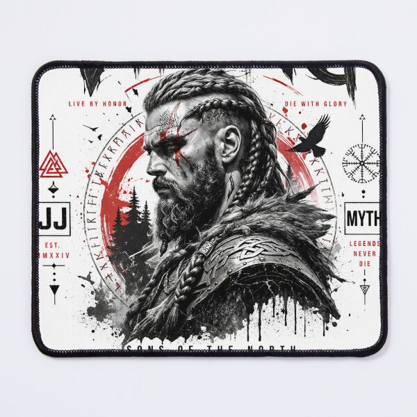 Item preview, Viking Warrior Sons of the North Norse Streetwear Design designed and sold by RandomArtsByJo.