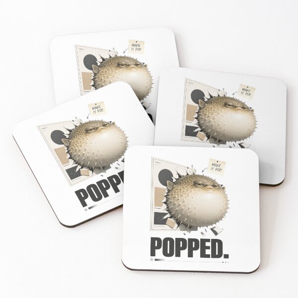 Item preview, Make It Pop Popped Funny Pufferfish Client Feedback Designer Humor designed and sold by Print Loft.