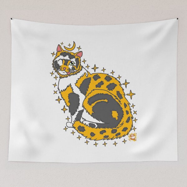 Item preview, Kitty Cat Starry Night designed and sold by Colmeia de Ideias.