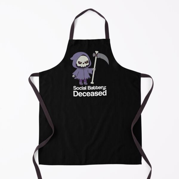 Item preview, Social Battery: Deceased Angry Grim Reaper Funny Introvert Gothic designed and sold by Hallowed Artistry.