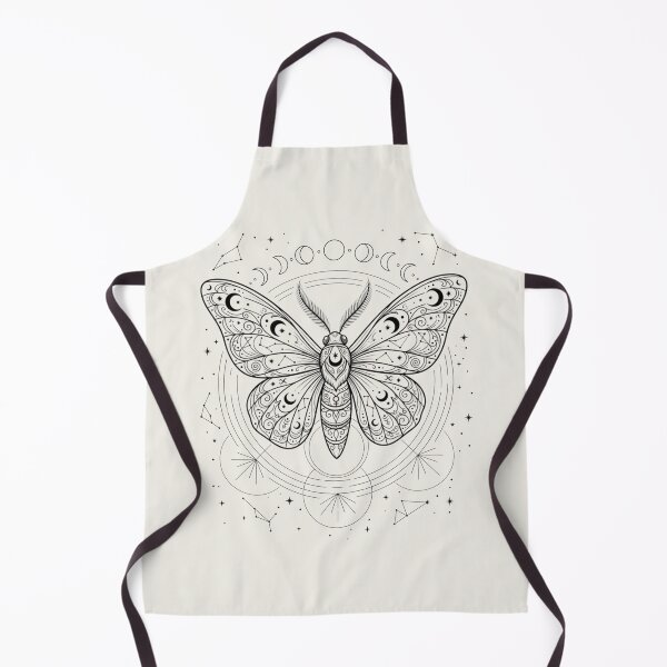 Item preview, Mystical Celestial Moth Fine Line Art designed and sold by Cozy Aesthetic design .