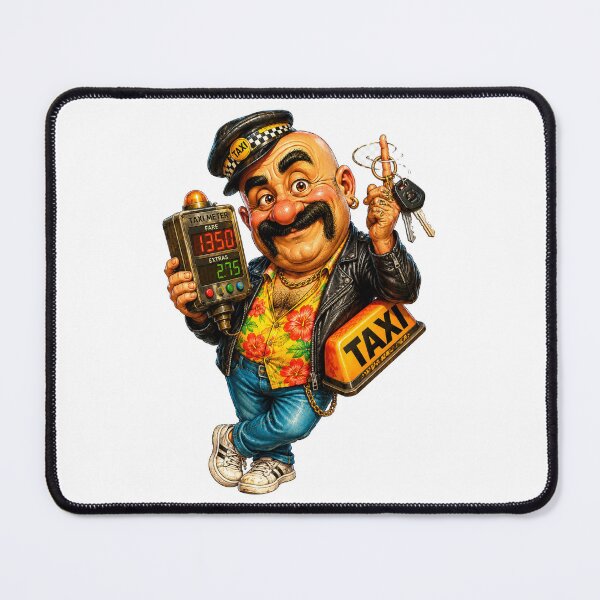 Item preview, Funny Taxi Driver designed and sold by AlexLineArt.