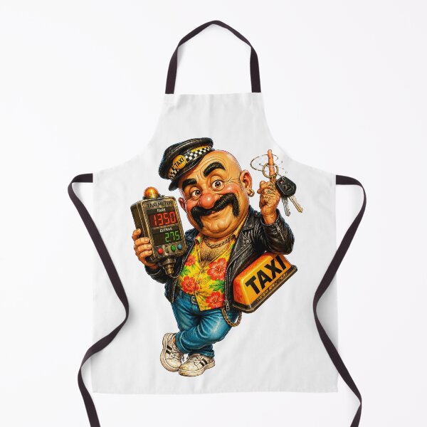 Item preview, Funny Taxi Driver designed and sold by AlexLineArt.