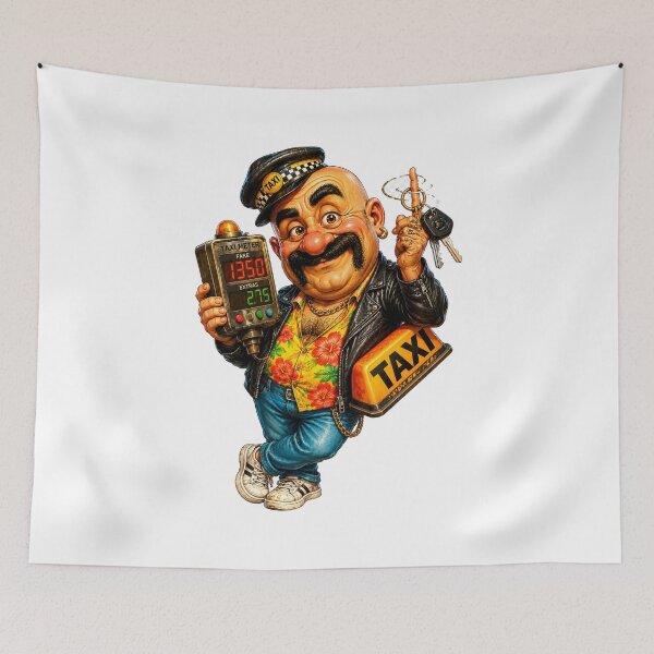 Item preview, Funny Taxi Driver designed and sold by AlexLineArt.