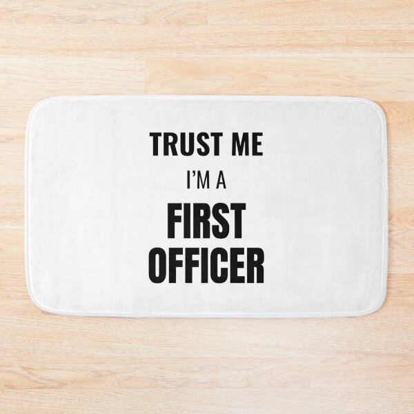 Item preview, Trust Me I'm a First Officer (Black) designed and sold by ShipCrewNation.