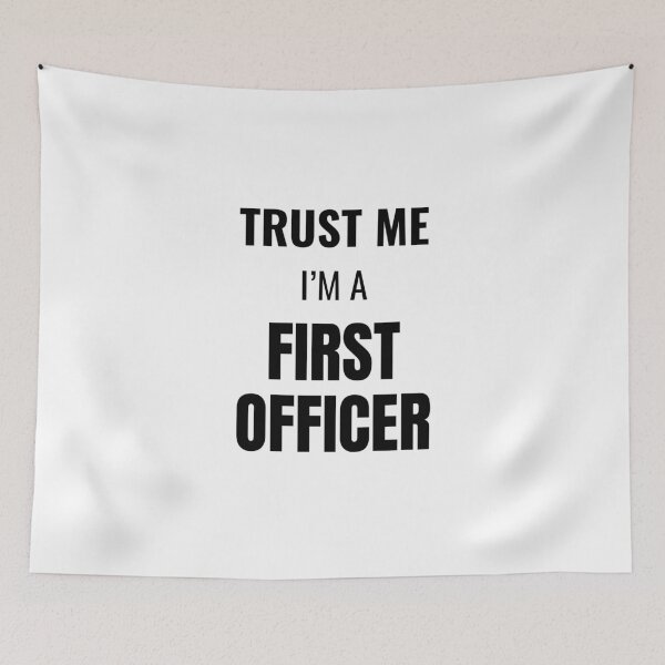 Item preview, Trust Me I'm a First Officer (Black) designed and sold by ShipCrewNation.