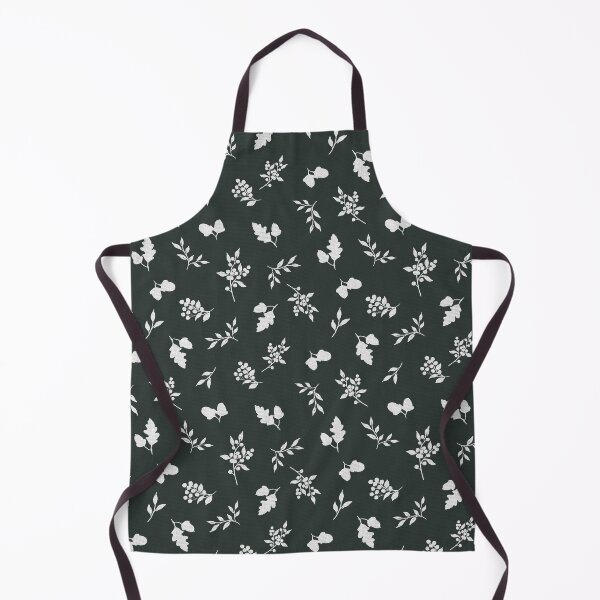 Item preview, Woodland Acorn Berry Toss silhouettes Autumn Watercolor  Pattern evergreen designed and sold by Designs by christel_treiber.
