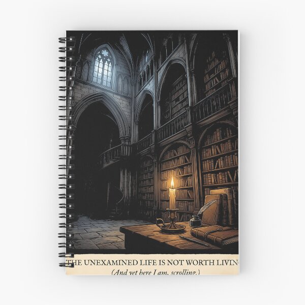 Item preview, The Unexamined Life Is Not Worth Living And Yet Here I Am Scrolling – Philosophy Humor Gift designed and sold by Velustro Shop.