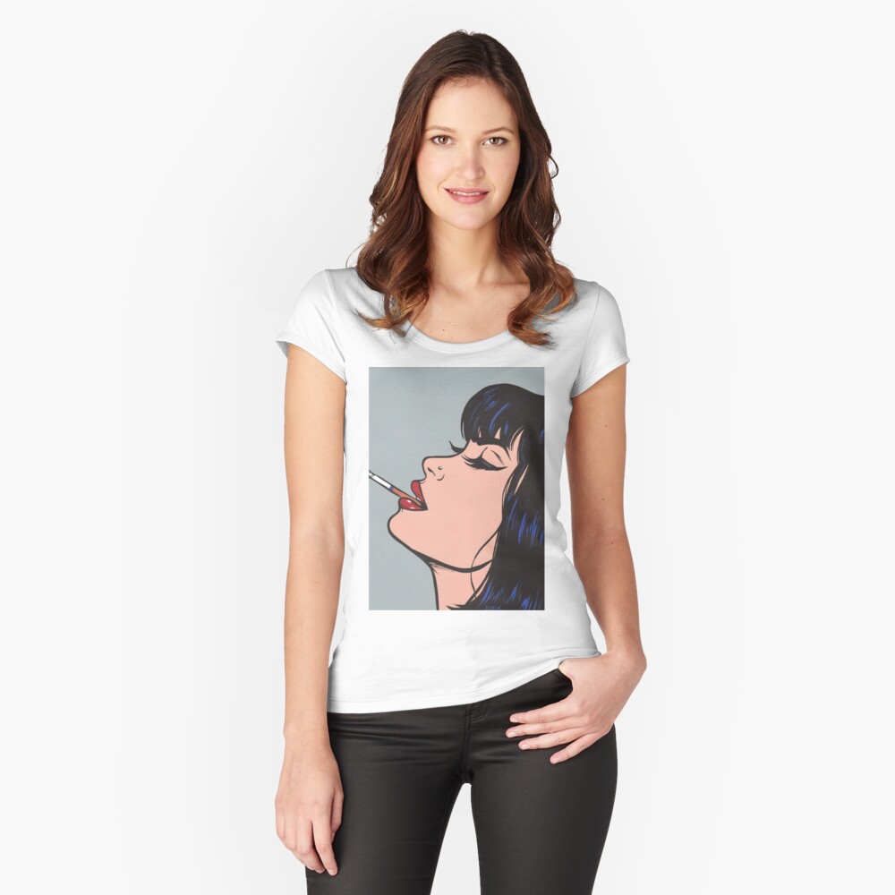 Item preview, Fitted Scoop T-Shirt designed and sold by turddemon.