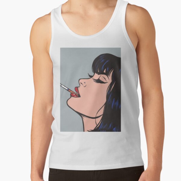 Smoking Girl Tank Top