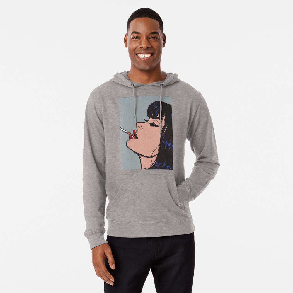 smoking girl sweatshirt