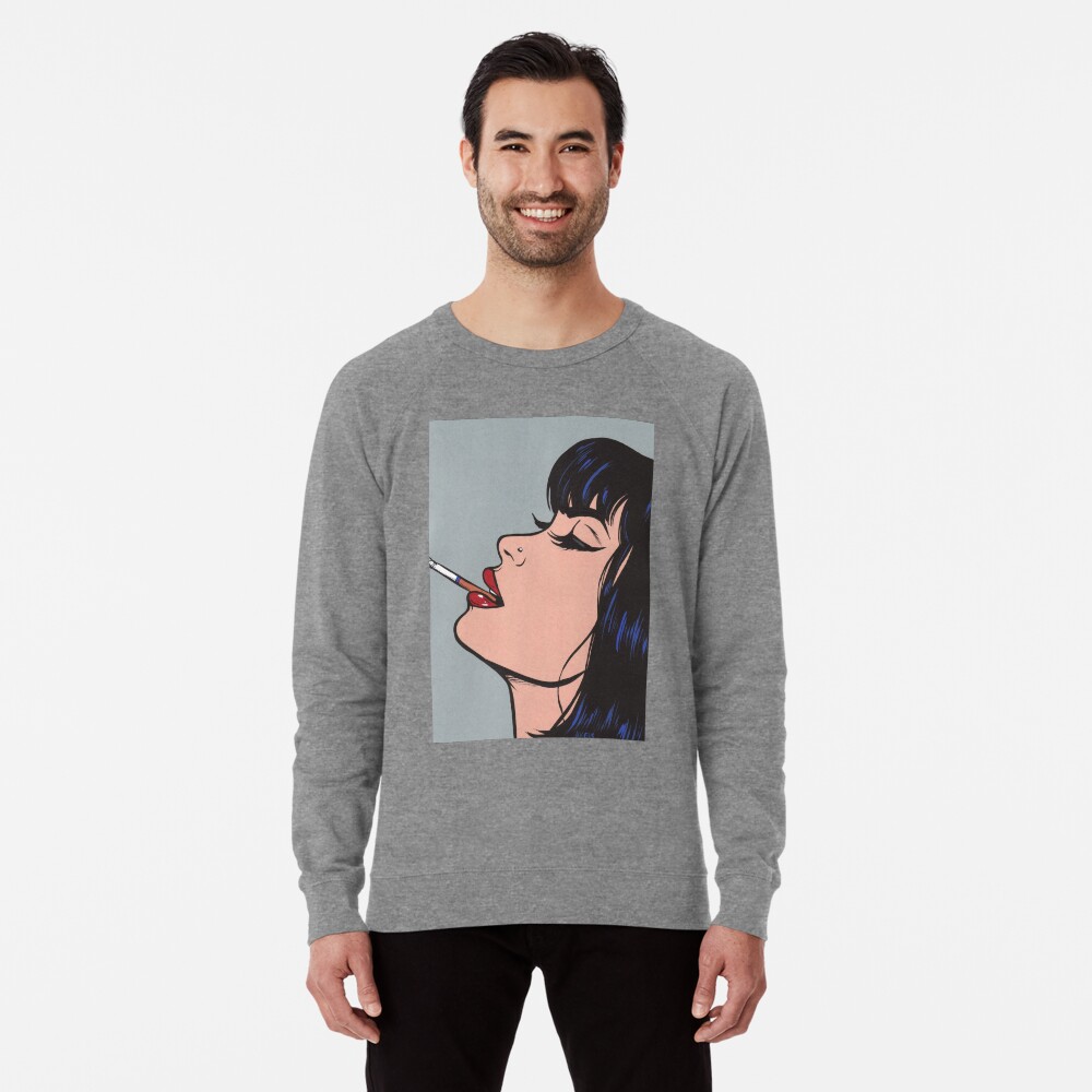 Smoking Girl Sweatshirt 2024 www.pempek