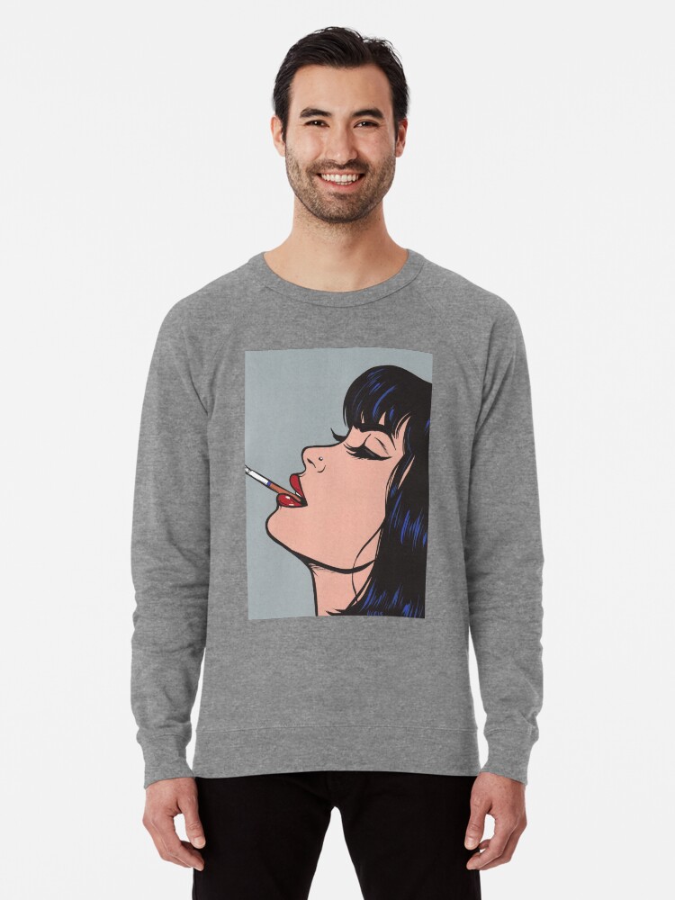 smoking girl sweatshirt