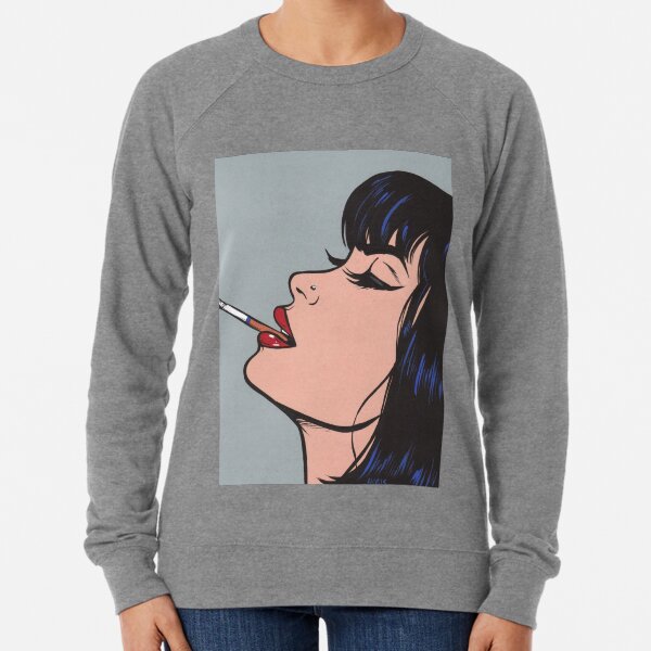 Rauchendes Mädchen Leichter Pullover