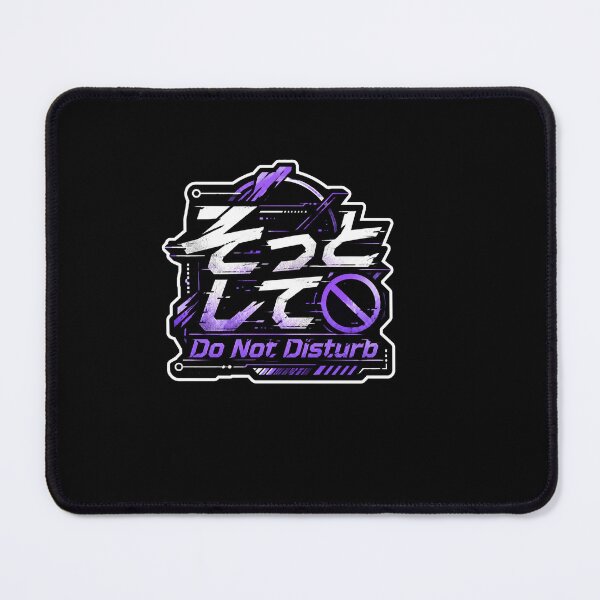 Item preview, Do Not Disturb Japanese Cyberpunk Art (そっとして) - Introvert Low Energy Design designed and sold by Japan-kanji-ya.