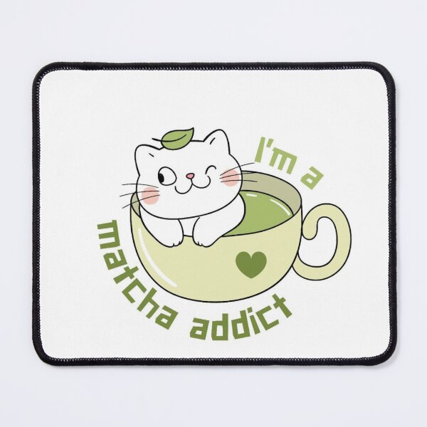 Item preview, Cute Matcha Cat Addict Illustration designed and sold by سله أرت.