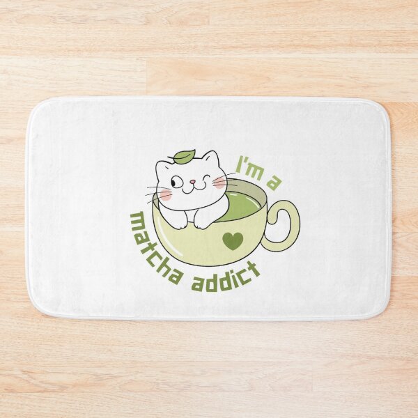 Item preview, Cute Matcha Cat Addict Illustration designed and sold by سله أرت.