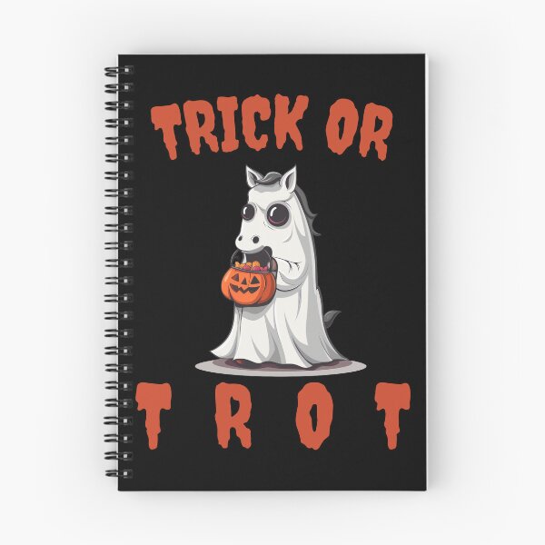 Item preview, Trick Or Trot Halloween Shirt - Funny Ghost Horse T-Shirt - Cute Equestrian Halloween Gift designed and sold by VectorForge.