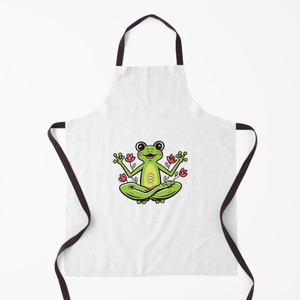 Item preview, Zen Frog Yoga Illustration | Cute Meditating Frog Peaceful Animal Art designed and sold by Pro AguiZoul Art.