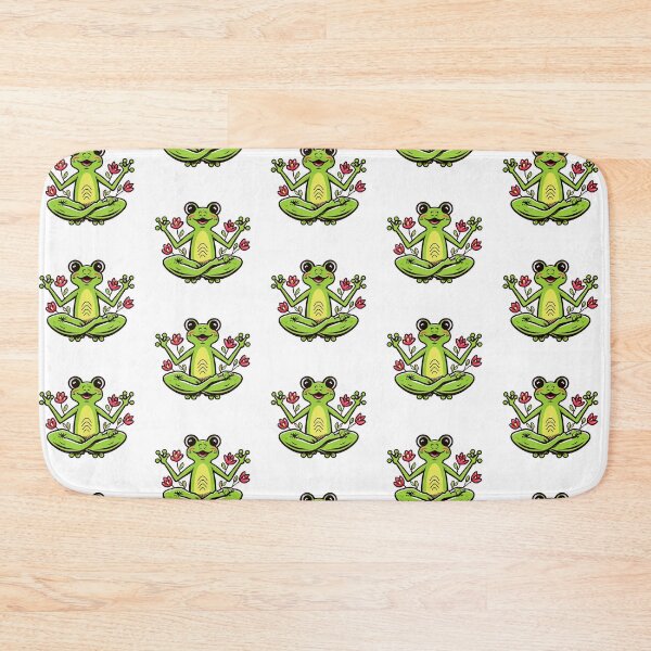 Item preview, Zen Frog Yoga Illustration | Cute Meditating Frog Peaceful Animal Art designed and sold by Pro AguiZoul Art.