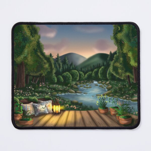 Item preview, VTuber Enchanted Forest Terrace Wallpaper designed and sold by Nekogobido.