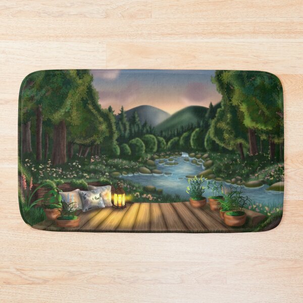 Item preview, VTuber Enchanted Forest Terrace Wallpaper designed and sold by Nekogobido.