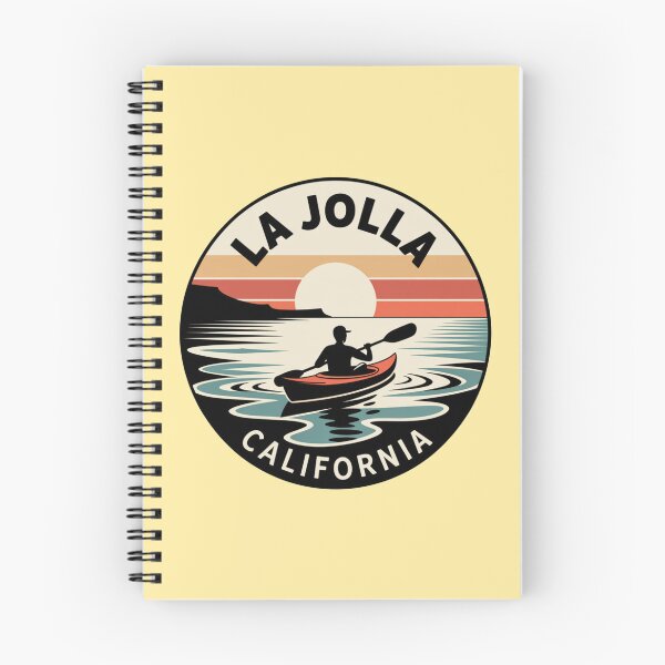 Item preview, La Jolla California: Sunset Kayak Badge designed and sold by CircinusStore.