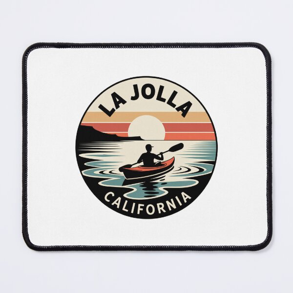 Item preview, La Jolla California: Sunset Kayak Badge designed and sold by CircinusStore.