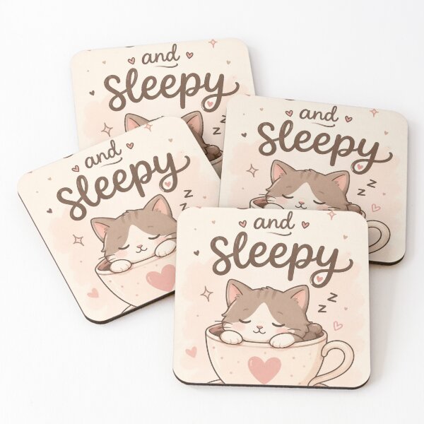 Item preview, Cute & Sleepy Cat in a Cup Cartoon | Kawaii Kitty Coffee Cup | Cozy Cat Illustration designed and sold by Cartoon art with a purpose ❤️ Supporting Althea’s friends .