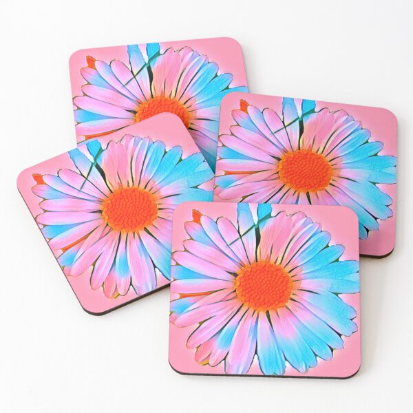 Item preview, Pastel Neon Pastel Daisy Pop Art Flower Digital Painting designed and sold by BalkanBloom.