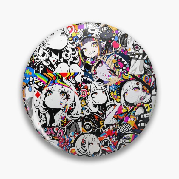 Item preview, Neon Pop Anime Girl Collage | Colorful Kawaii Street Art Aesthetic Illustration designed and sold by Dyan4.