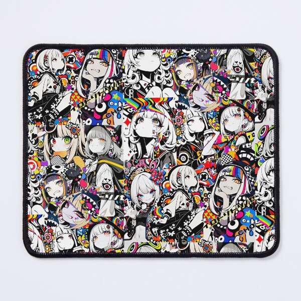 Item preview, Neon Pop Anime Girl Collage | Colorful Kawaii Street Art Aesthetic Illustration designed and sold by Dyan4.