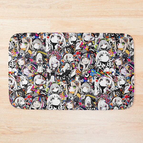 Item preview, Neon Pop Anime Girl Collage | Colorful Kawaii Street Art Aesthetic Illustration designed and sold by Dyan4.