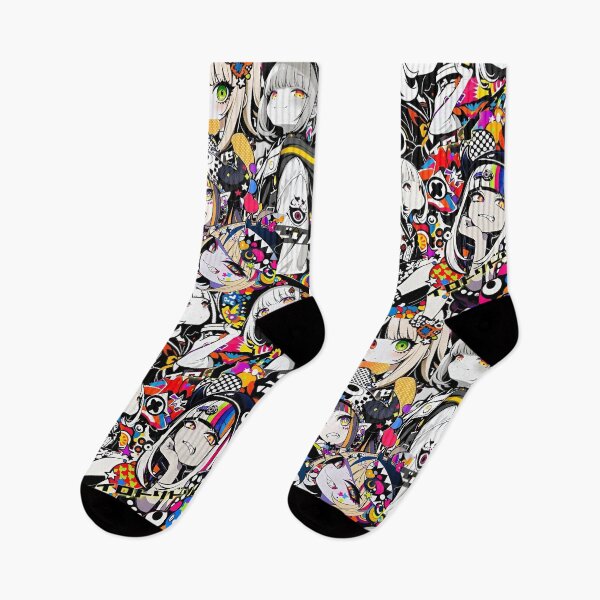 Item preview, Neon Pop Anime Girl Collage | Colorful Kawaii Street Art Aesthetic Illustration designed and sold by Dyan4.