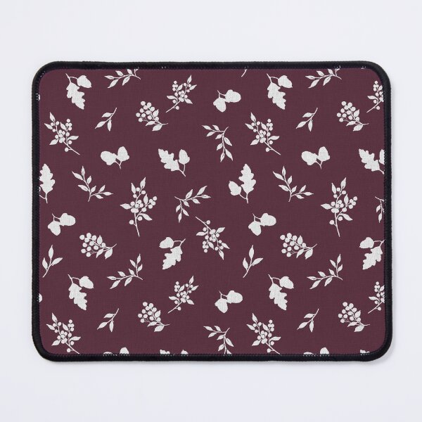 Item preview, Woodland Acorn Berry Toss silhouettes Autumn Watercolor Pattern taupe designed and sold by Designs by christel_treiber.