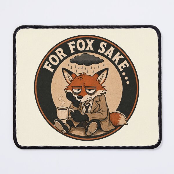 Item preview, For Fox Sake Funny Fox Pun Sarcastic Animal Gift designed and sold by Anyshca.