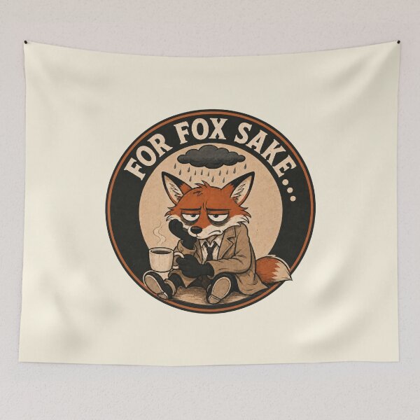 Item preview, For Fox Sake Funny Fox Pun Sarcastic Animal Gift designed and sold by Anyshca.