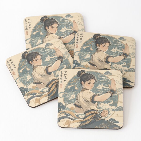 Item preview, Retro Wuxia Martial Arts Girl designed and sold by 0606PM.