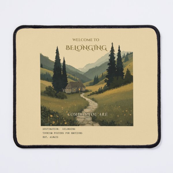 Item preview, Welcome To Belonging Vintage Cottagecore Tourism Travel Poster designed and sold by KaBaRen.