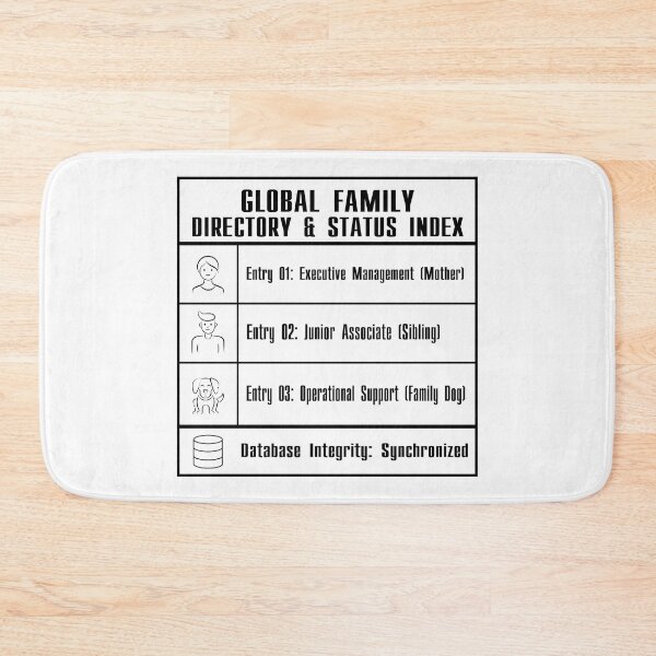 Item preview, Funny Family Directory Corporate Sticker Sarcastic Parenting Database Decal designed and sold by MadCatDesign77.